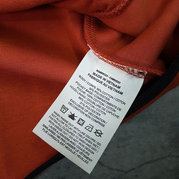 NIKE Sportswear Full-Zip Tech Fleece Hoodie Jacket Mens Size MEDIUM Orange - Picture 4 of 6